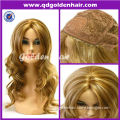 Golden Hair Beyonce Big Wave Long Human Hair Wigs In Stock